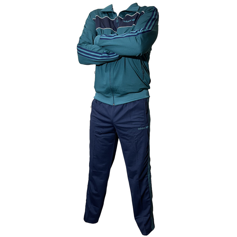 Спортивный костюм Adidas Track 3 - Stripes зеленый в магазине Випкросс | Москва