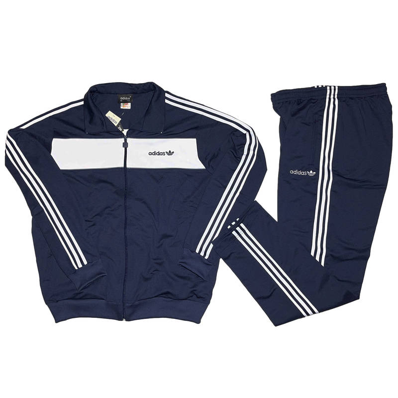 Спортивный костюм Adidas Track 3 - Stripes синий в магазине Випкросс | Москва