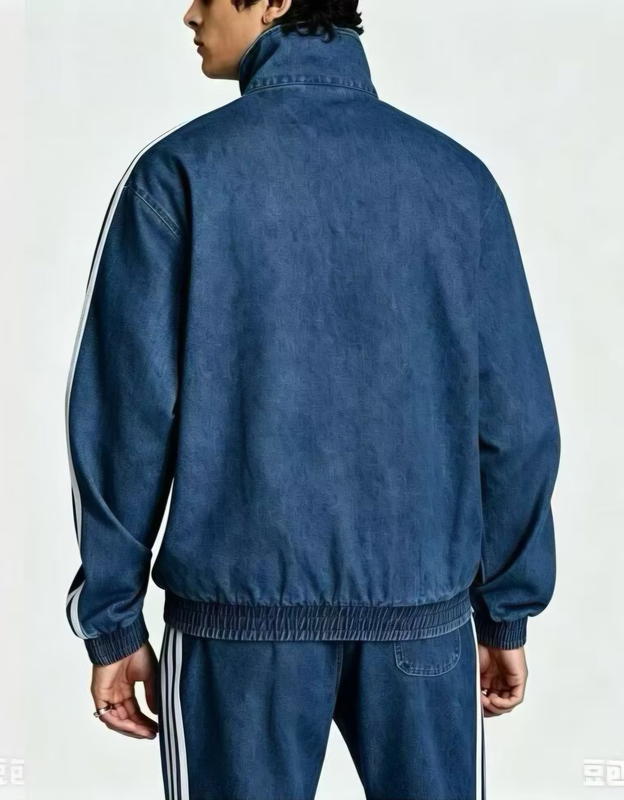 Джинсовый костюм Adidas Firebird Denim синий в магазине Випкросс | Москва
