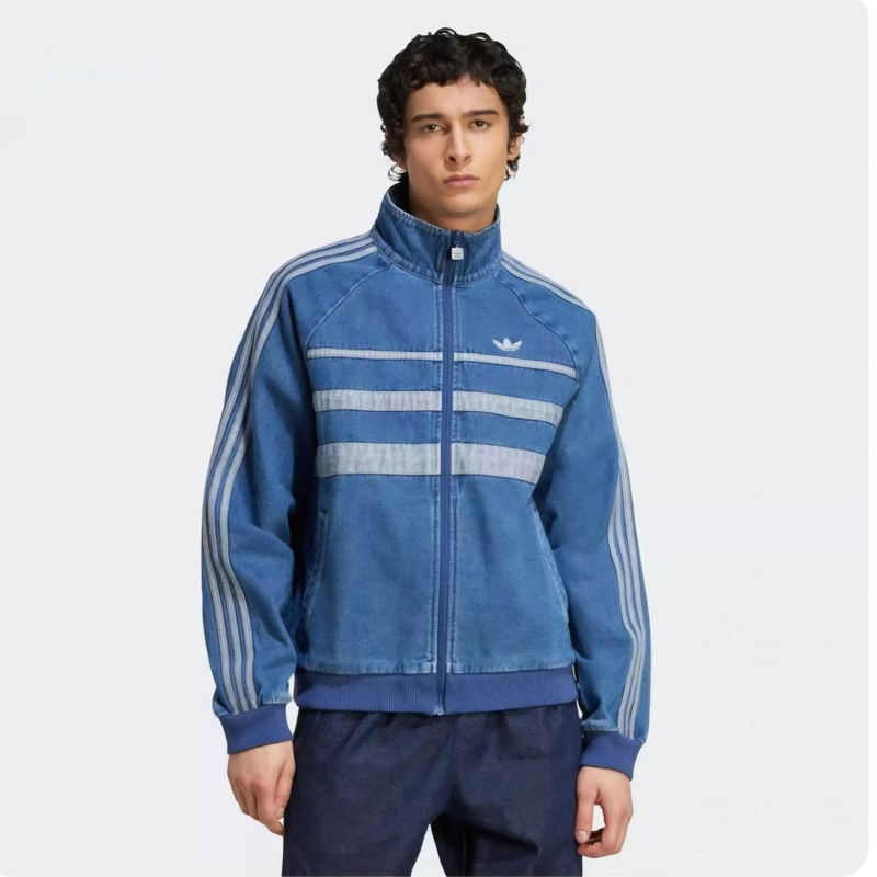 Куртка Adidas Zebra синяя в магазине Випкросс | Москва