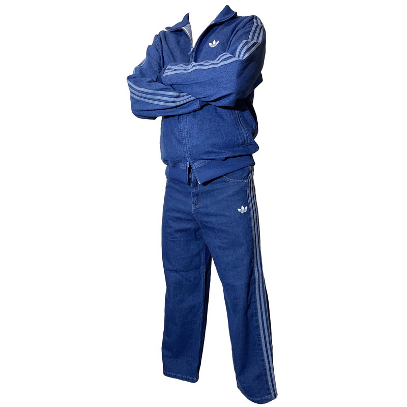 Джинсовый костюм Adidas Firebird Originals синий в магазине Випкросс | Москва