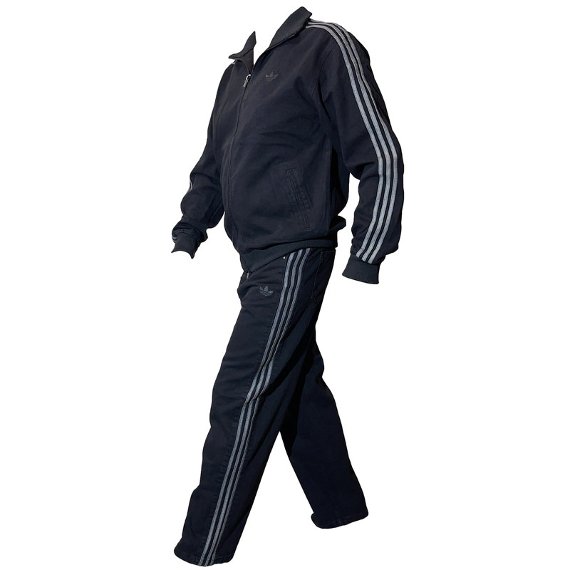 Джинсовый костюм Adidas Firebird Originals черный в магазине Випкросс | Москва