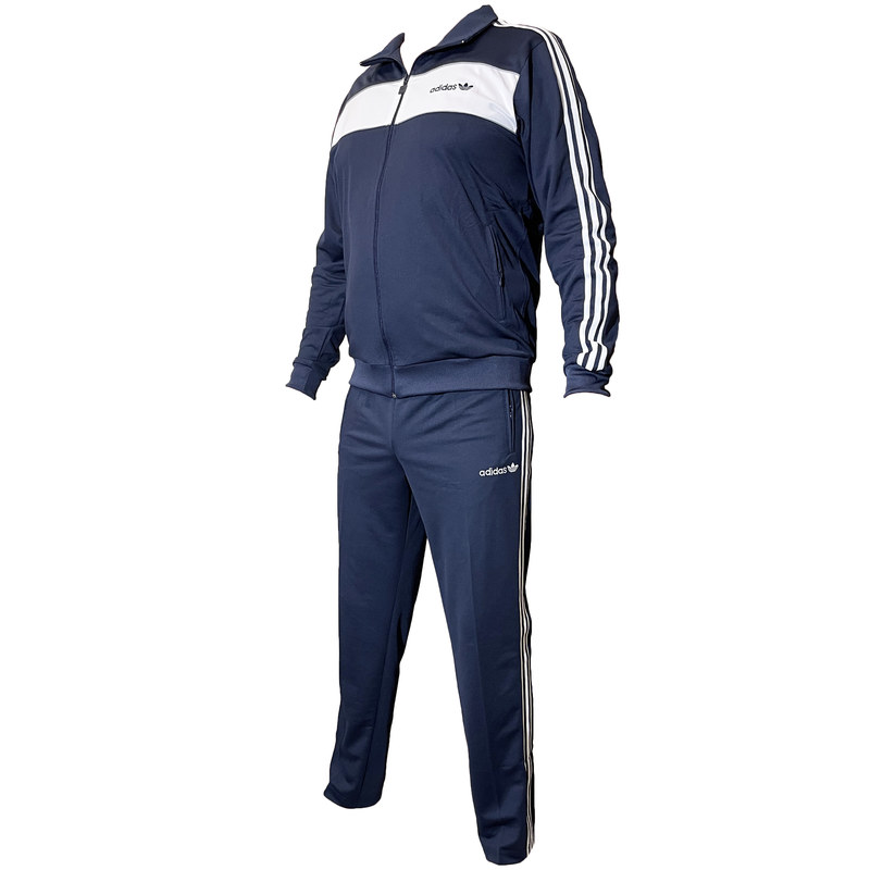 Спортивный костюм Adidas Track 3 - Stripes синий в магазине Випкросс | Москва