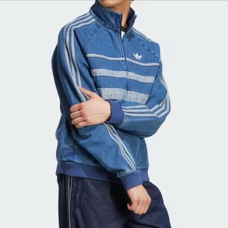 Куртка Adidas Zebra синяя в магазине Випкросс | Москва