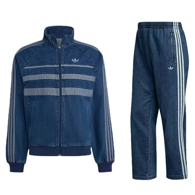 Джинсовый костюм Adidas Zebra синий в магазине Випкросс | Москва