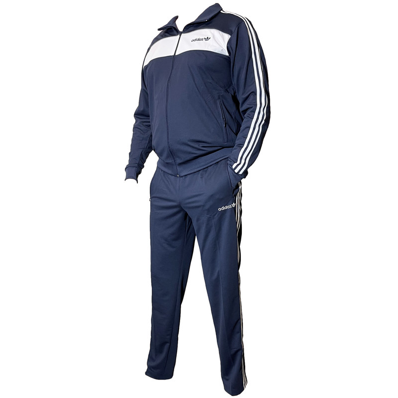 Спортивный костюм Adidas Track 3 - Stripes синий в магазине Випкросс | Москва