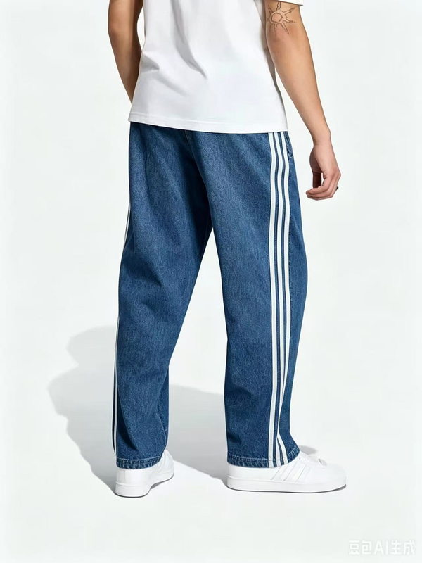 Джинсовый костюм Adidas Firebird Denim синий в магазине Випкросс | Москва